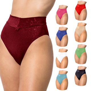 Kit 5 Calcinhas Lycra Microfibra Compressão Lingerie Detalhada Calça com Cós Atacado em Oferta na Shopee