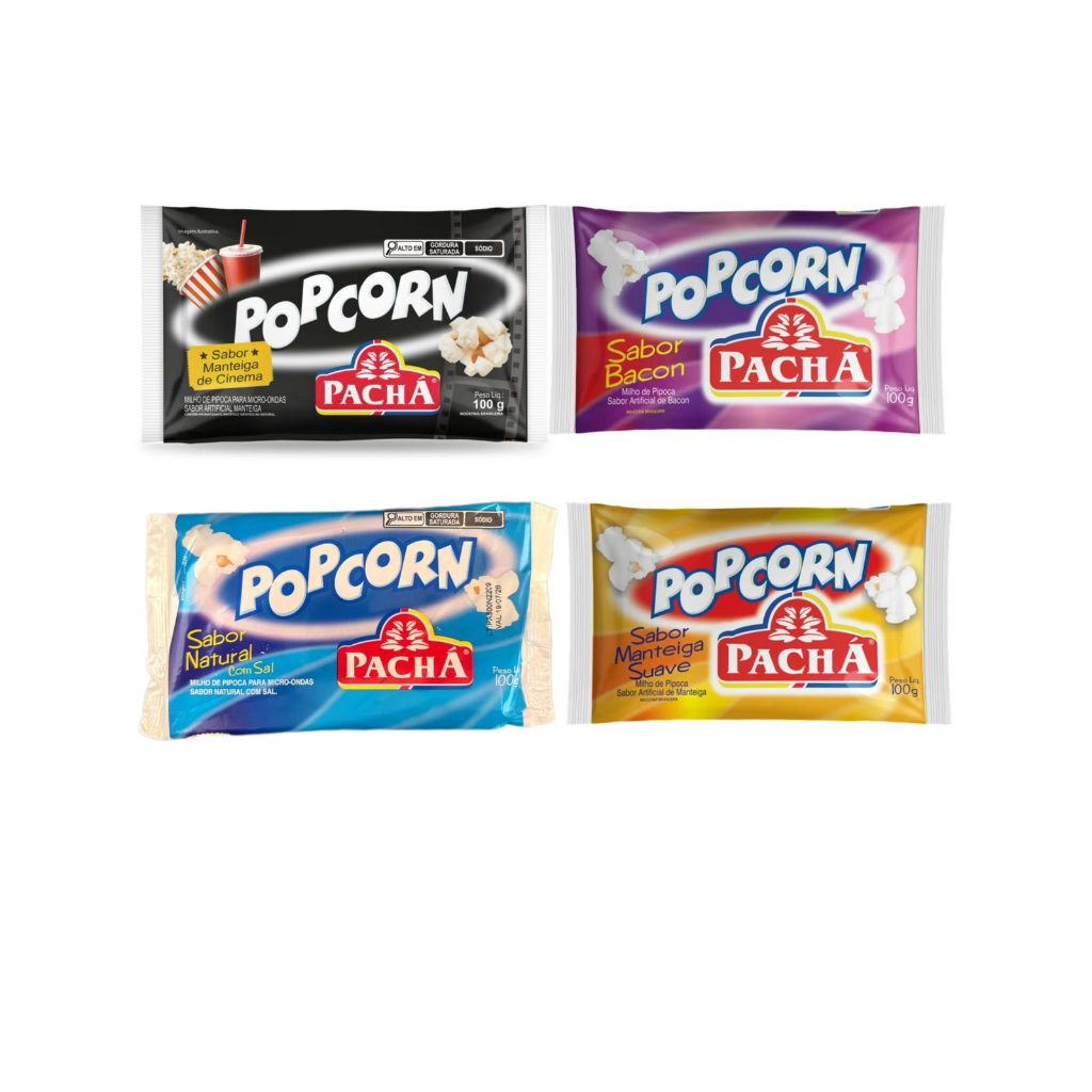 Milho de Pipoca para Micro-ondas 100g Popcorn - Pachá