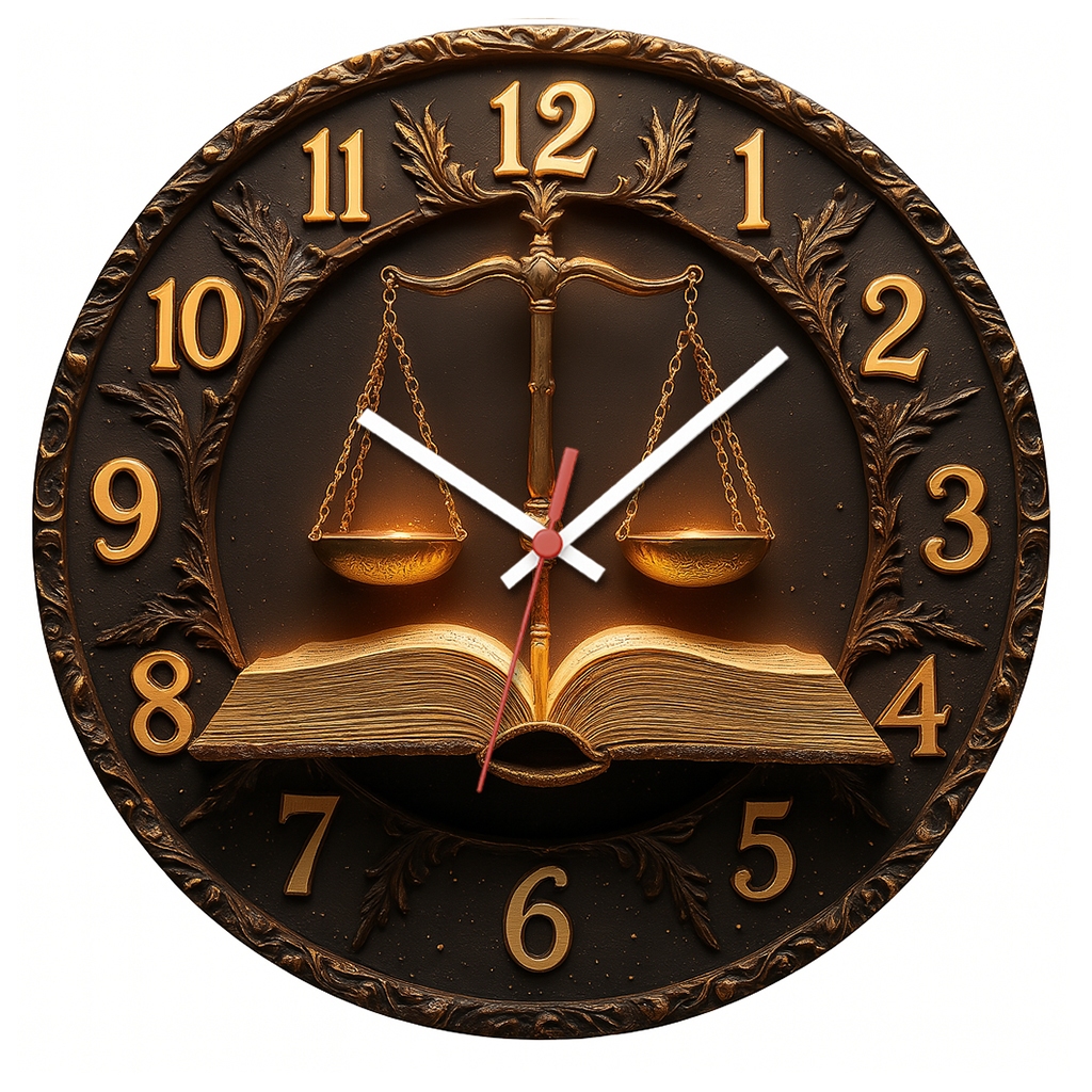 Relógio de Parede Decorativo Advogado Pendulart 29cm Adesivado Silencioso em Oferta na Shopee