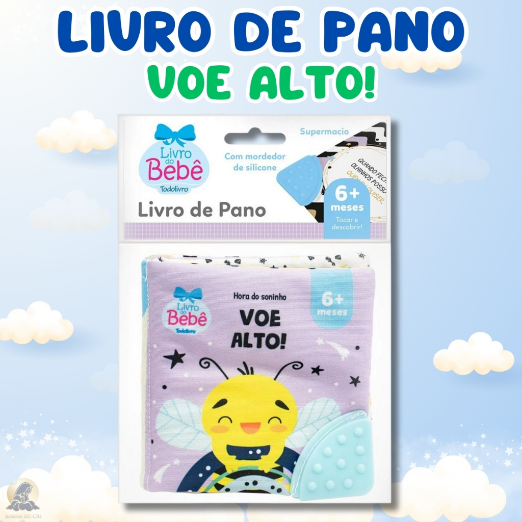 Livrinho de Pano Hora do Soninho | Voe Alto em Oferta na Shopee