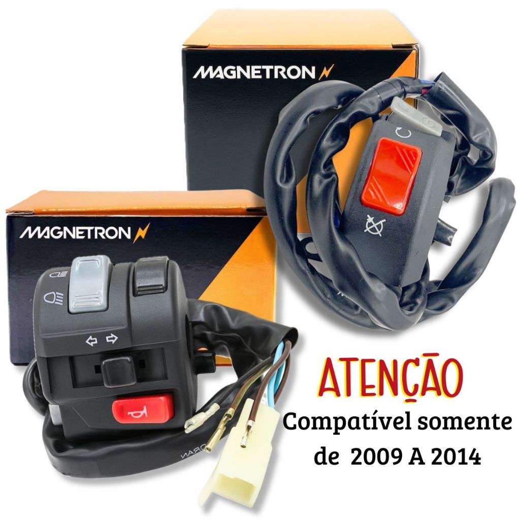 Chave de Luz + Punho de Partida Lander 250 2009-2014 Magnetron em Oferta na Shopee