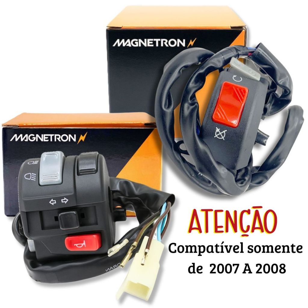 Punho de Partida + Chave de Luz Lander 250 2007 2008 Magnetron em Oferta na Shopee