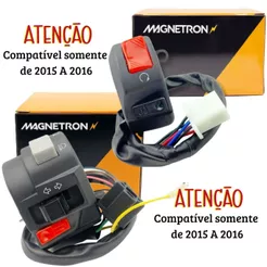 Chave de Luz + Punho de Partida Fazer 250 2016 2017 Magnetron