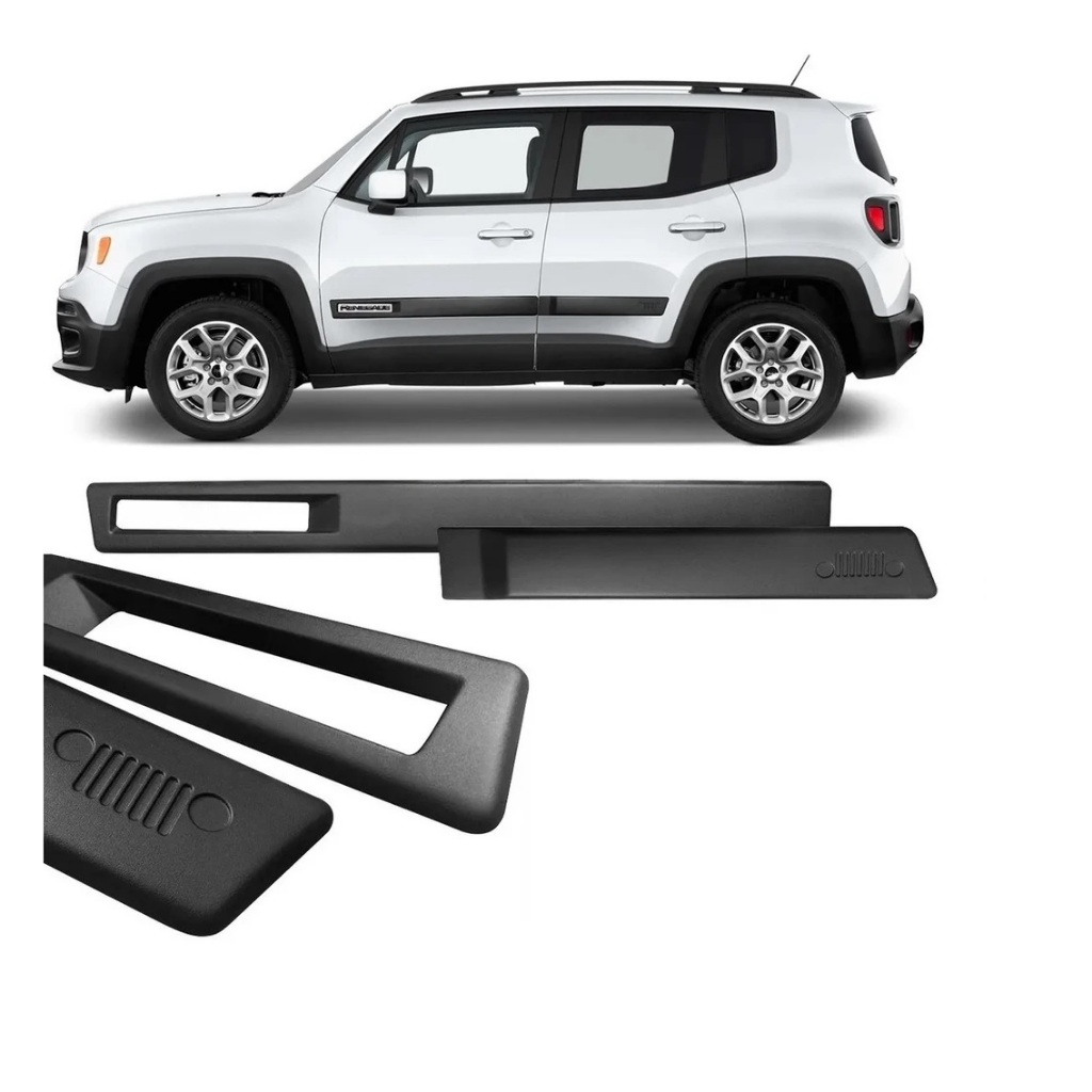 Jogo Kit Friso Lateral Jeep Renegade 2015 2016 2017 2018 2019 2020 2021 2022 2023 2024 2025 2026