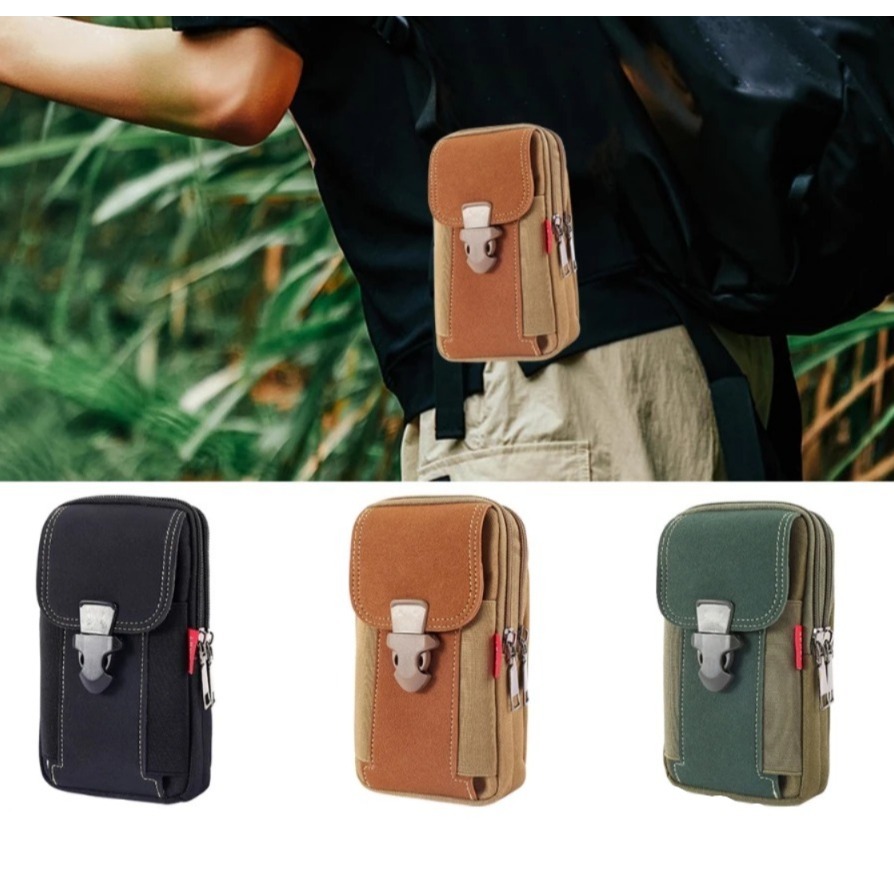 Bolsa Pochete Para Celular Masculino/Feminino Que Prende Na Cintura Reforçado Militar com Alça