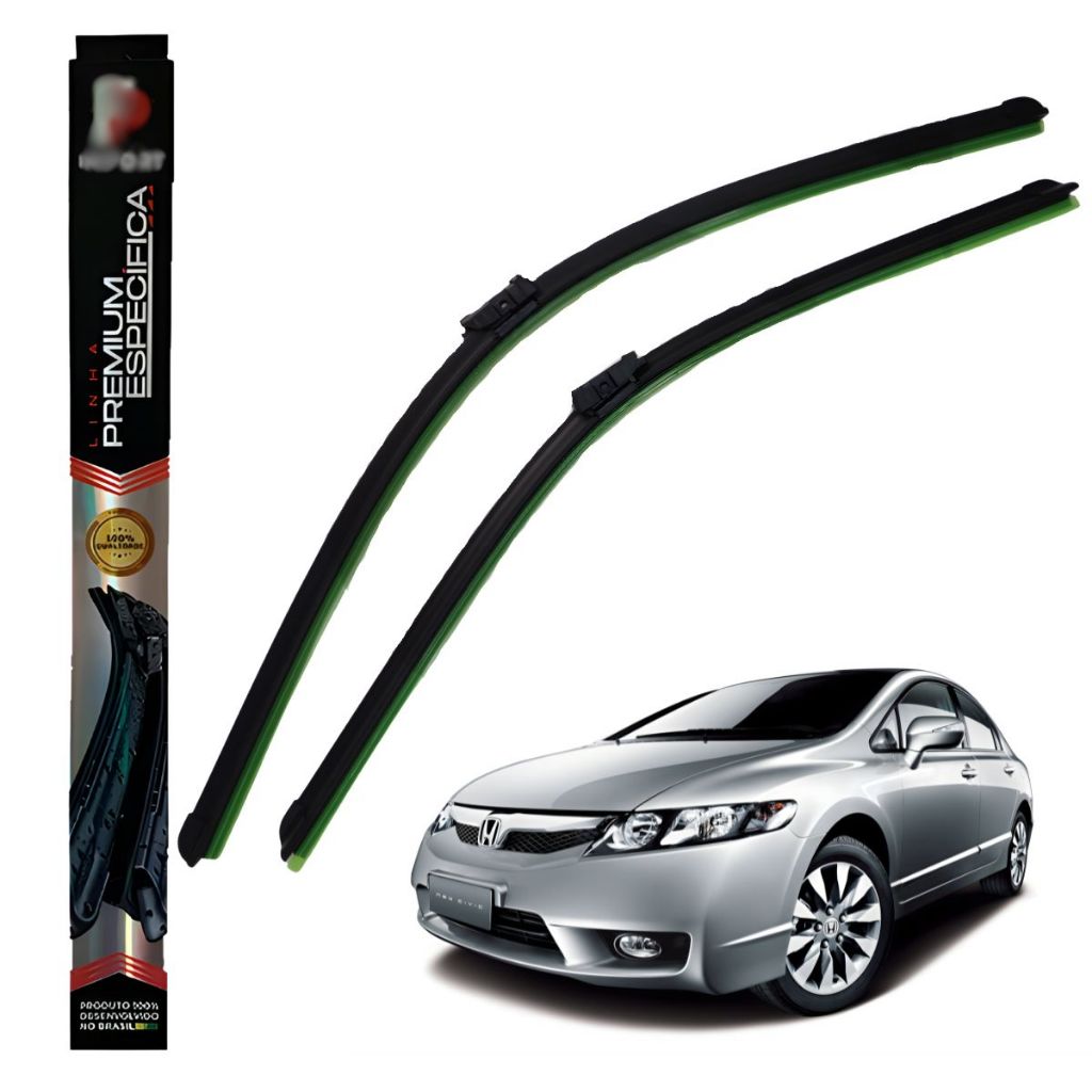 Par Palheta Parabrisa Especifica 27 /24 New Civic 2006 2007 2008 2009 2010 2011