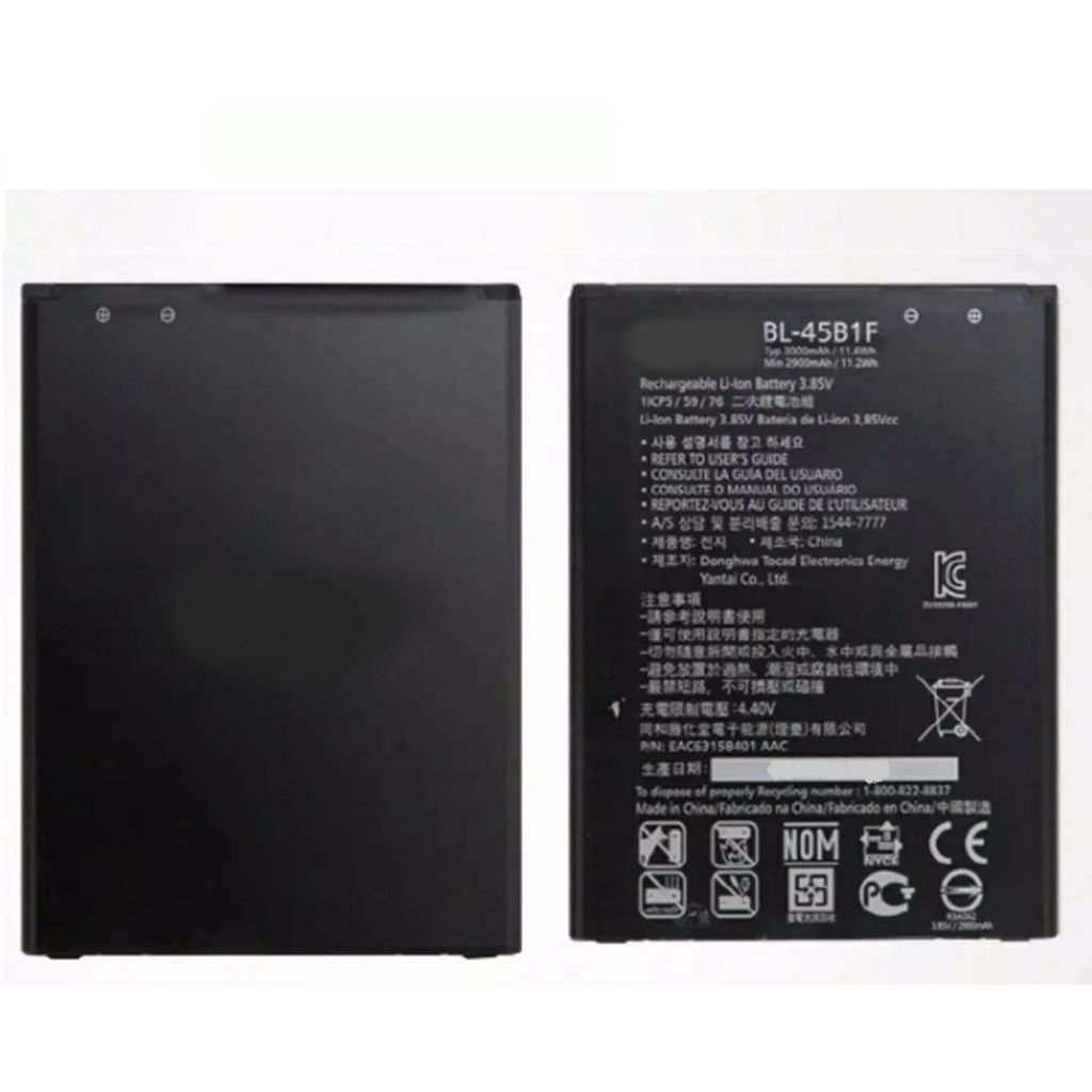 Bate-ira Bl-45b1f ORIGINAL Compatível V10 STYLO 2 H900 H901 VS990 3000mAh