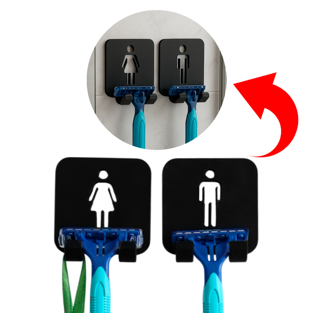 Suporte Para Gillette Gilete Masculino e Feminino Organizador de banheiro Gancho Para Lamina em Oferta na Shopee