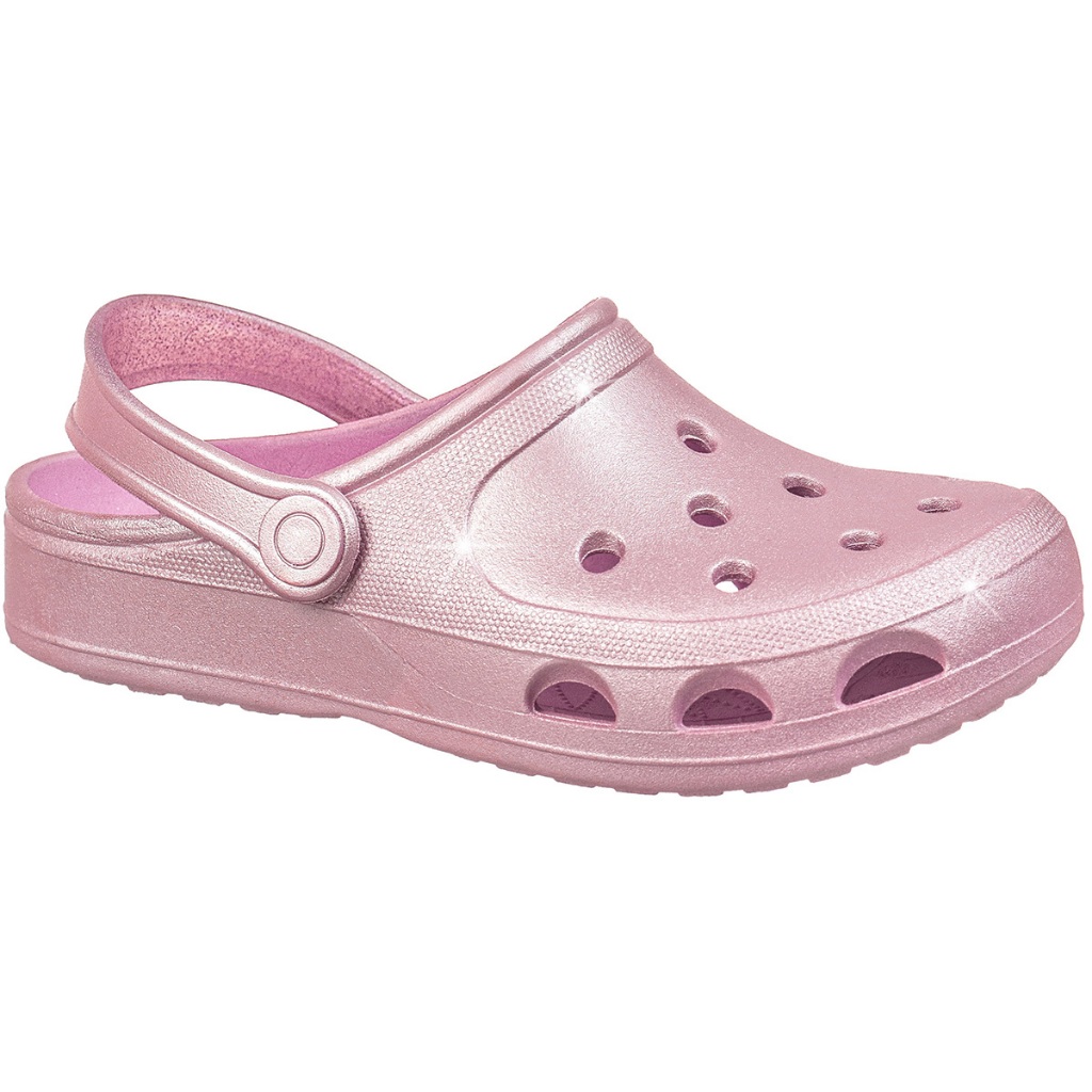 Babuche Infantil Sandália Feminina Metalizado Menina Criança Antiderrapante Moda Chinelo Calce Fácil em Oferta na Shopee