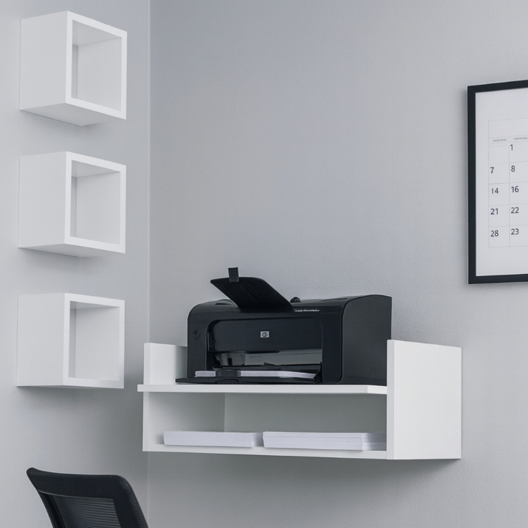 Suporte impressora e papel para quartos escritorio mdf branco Promoçao alta qualidade Suporte impressora e papel para quartos escritorio mdf branco Promoçao alta qualidade