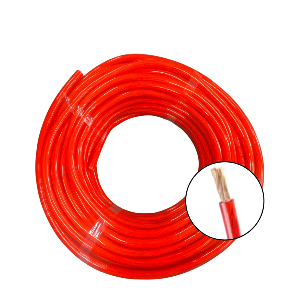 Cabo Fio Power Alimentação Som Bateria Automotivo 16mm 5m