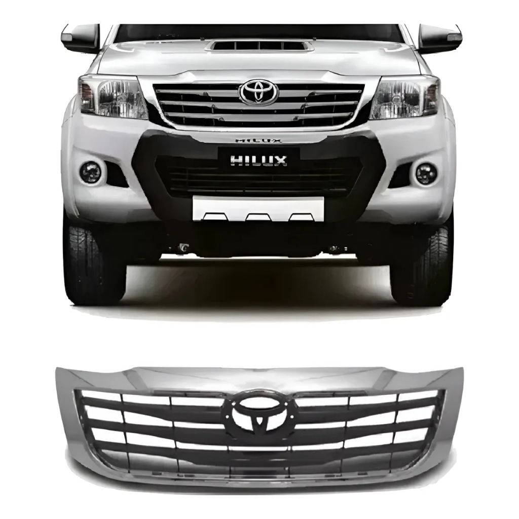 Grade Dianteira Superior Hilux 2012 2013 2014 2015 Cromada em Oferta na Shopee
