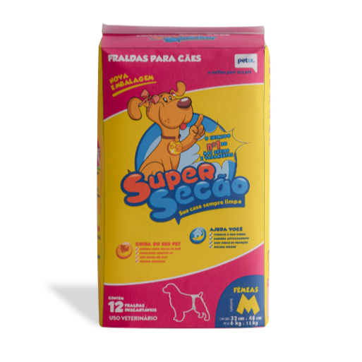 Fraldas Supersecão Femeas - M em Oferta na Shopee