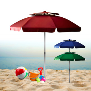 Guarda Sol Articulado Gigante 2,40m Uv Praia Piscina Respirável Verão Alumínio em Oferta na Shopee