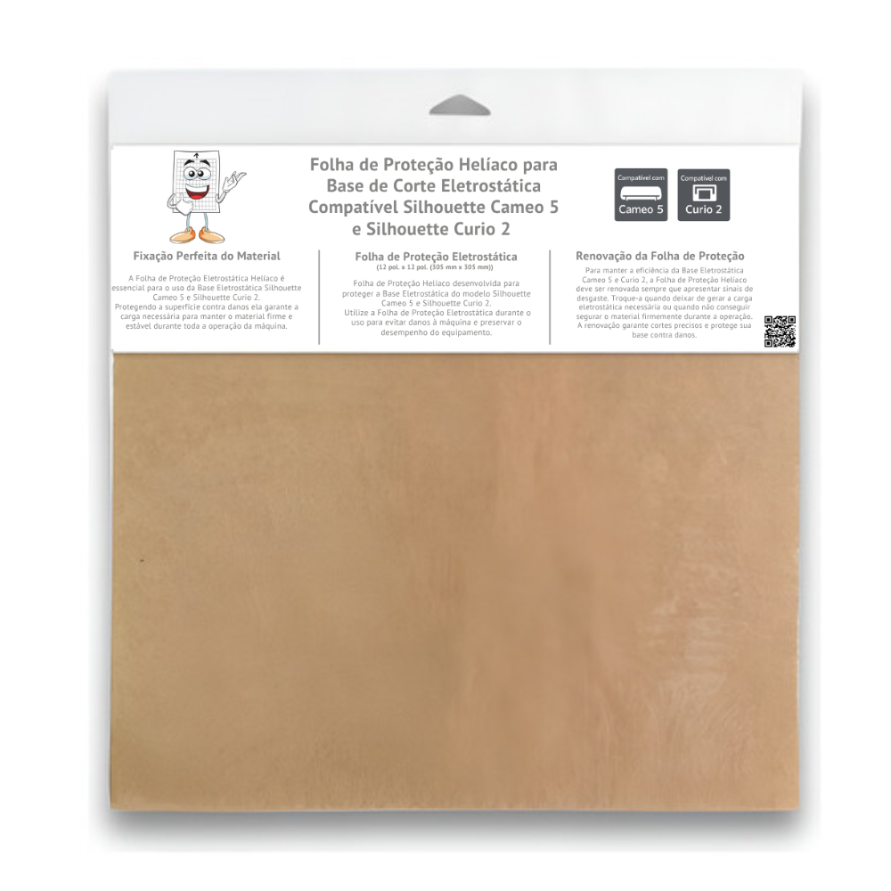 Folha de Proteção Helíaco Base Eletrostática Cameo 5 - Curio 2