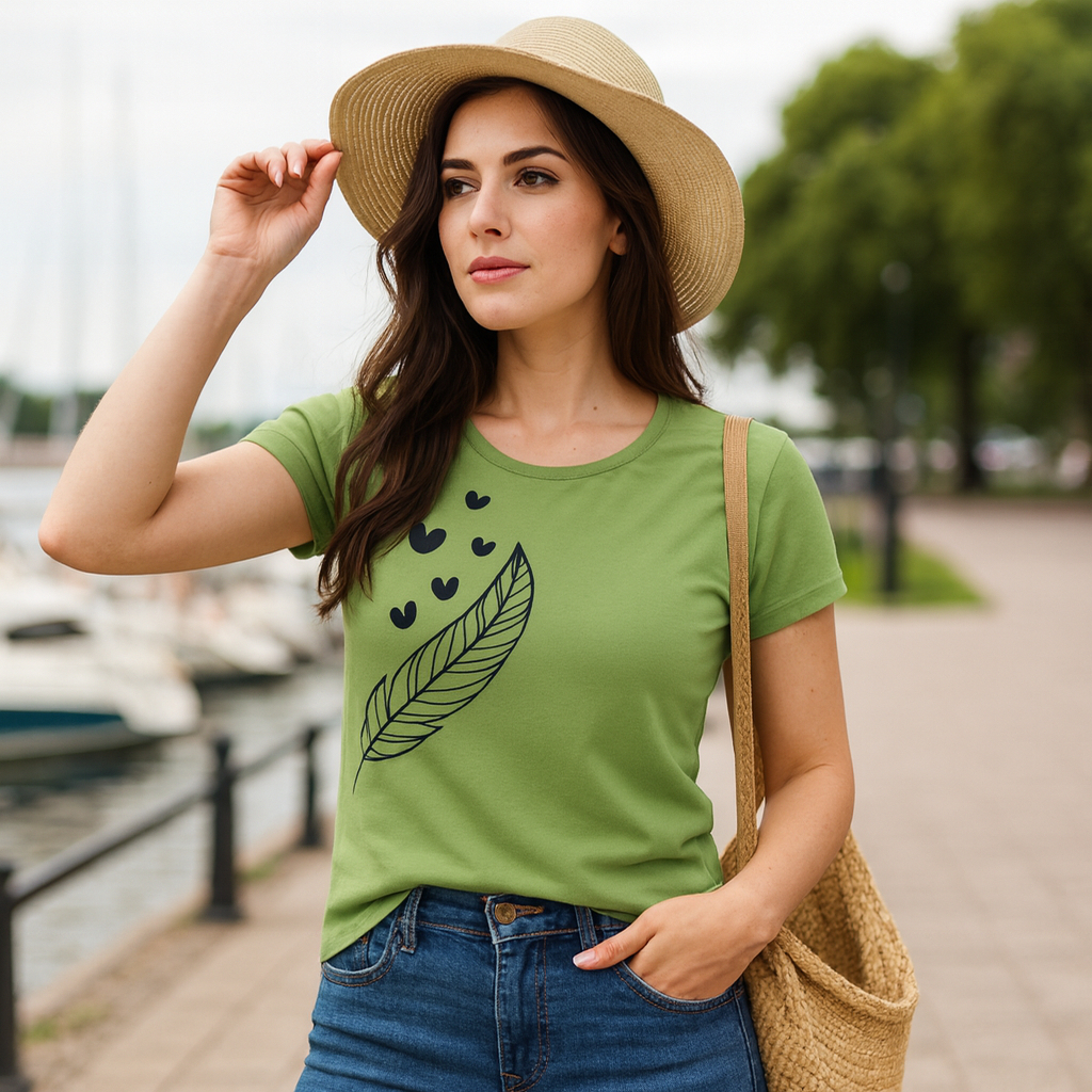 Blusa Feminina Camiseta T-Shirt Básica Algodão Verão Símbolo Da Coragem em Oferta na Shopee