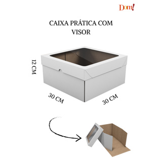 10x Caixas para Bolo Alto / Torta / Confeitaria - Tamanhos e Modelos em Oferta na Shopee