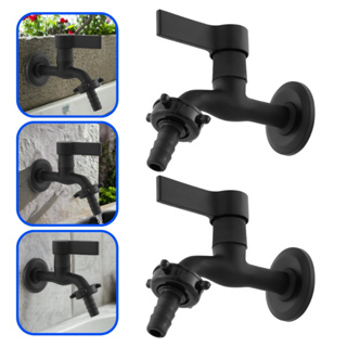 Kit 2 Torneiras Tanque e Máquina de Lavar Metal Preta de Parede Quintal C 70 Com Bico Jardim em Oferta na Shopee