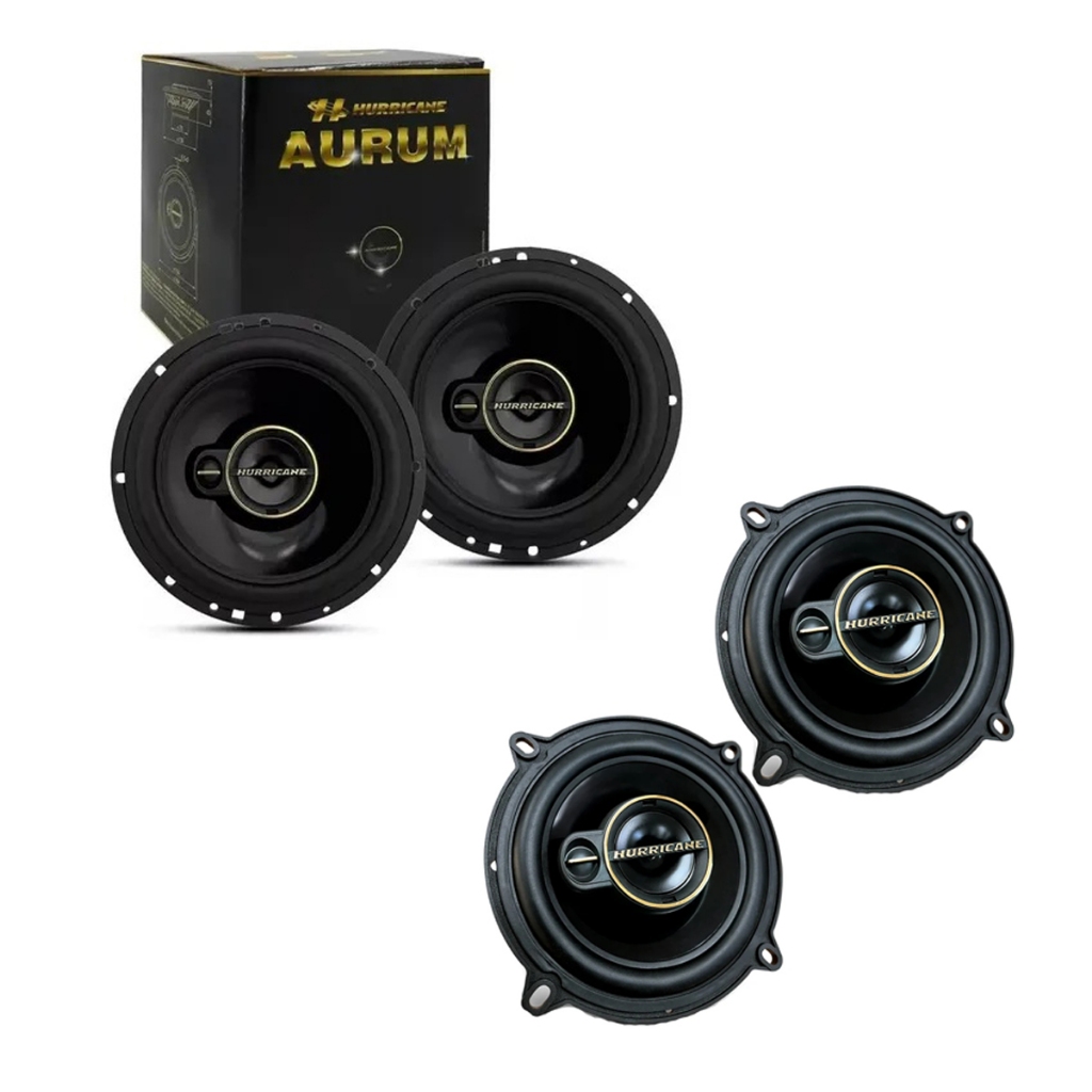 Kit Auto Falantes De 6 E 5 Polegadas Hurricane A6t e A5t em Oferta na Shopee