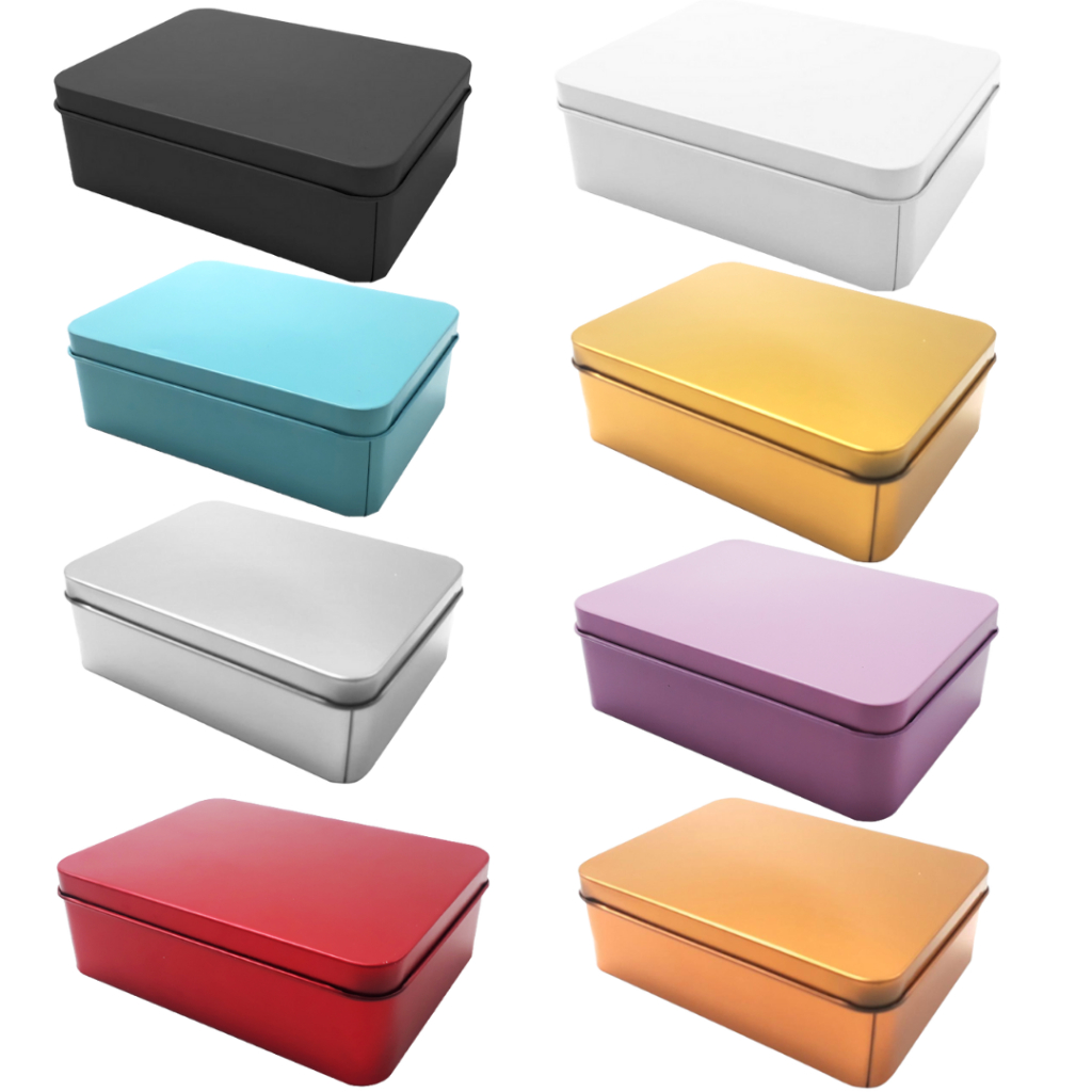 10 Latas Metal Retangular Lembrancinha De Festa Luxo 12x9x4cm em Oferta na Shopee