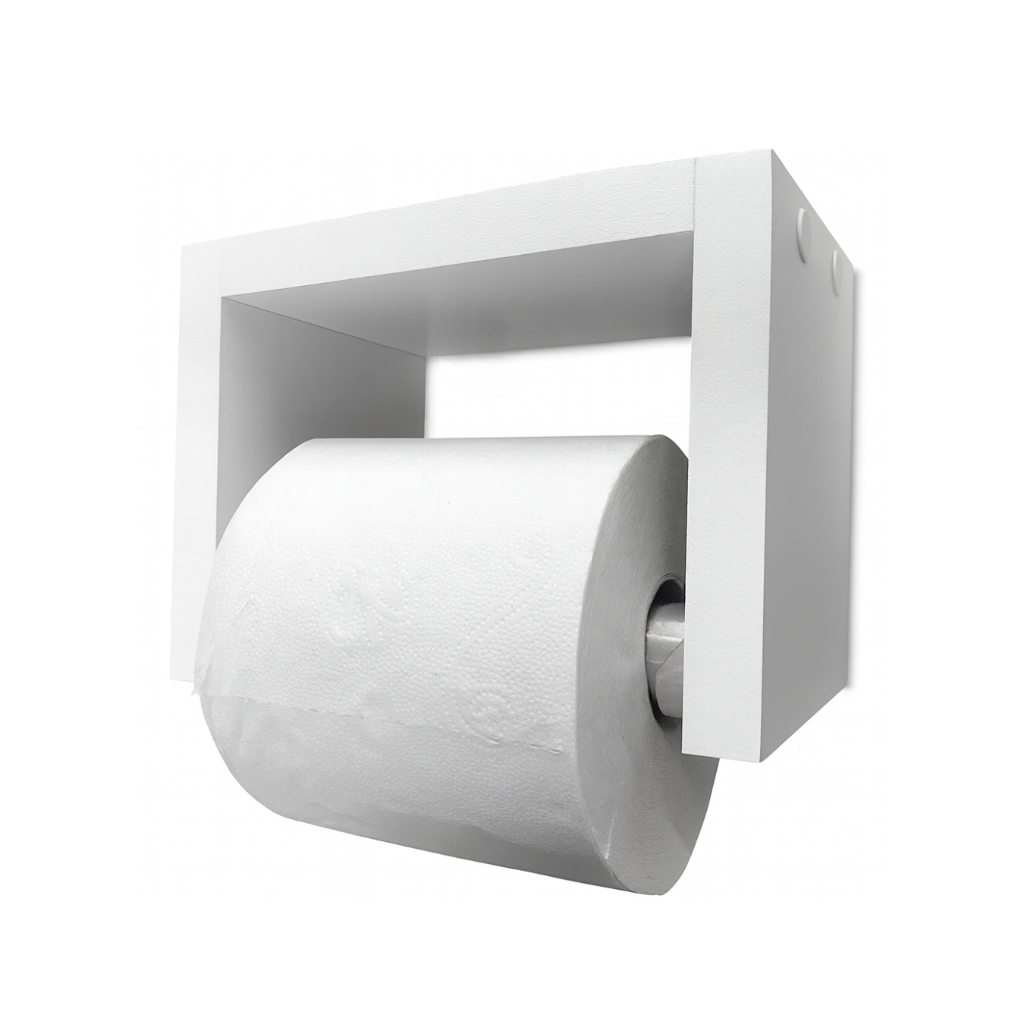 Suporte De Papel Higiênico Mdf Branco Para Banheiro Decorativo Prático alta qualidade em Oferta na Shopee