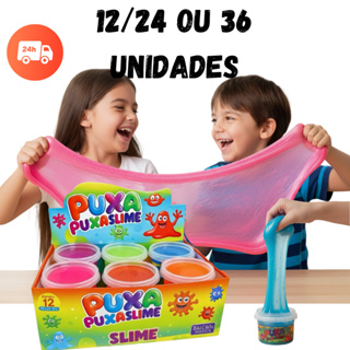 SLIME CAIXAS COM 12/24 OU 36 UNIDADES 125G - VALOR ATACADO FESTAS LEMBRANÇAS em Oferta na Shopee