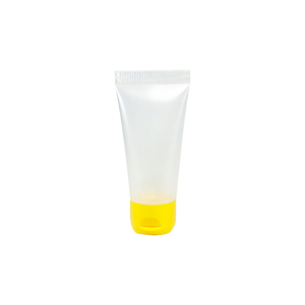 Bisnaga Plástica 10ml Natural Tampa Flip Top Kit 10 Unidades Embalagem Cosmético Amostras Cosmético