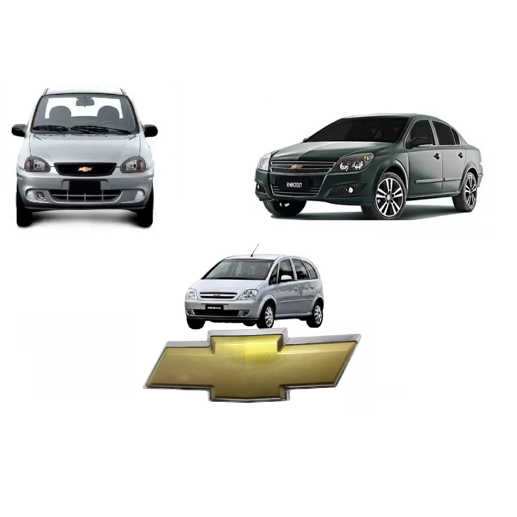Emblema Grade Radiador Corsa Classic 2008 2009 2010 Meriva vectra 2009 Dourado