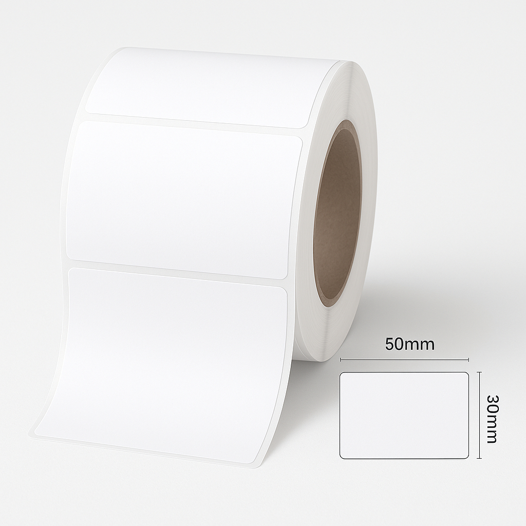 Rolo Etiquetas Térmicas 50x30mm Niimbot B1 230 Unidades Adesivas Prova D'água Anti Riscos