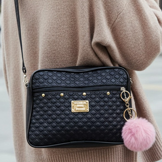 Bolsa Casual Feminina de Couro Sintético – Alça Transversal Ajustável em Oferta na Shopee