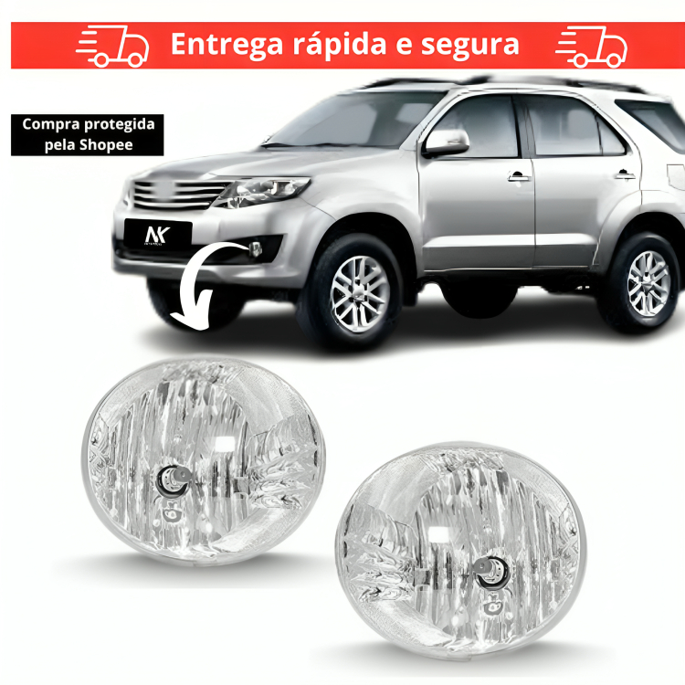 Farol de Milha Auxiliar Hilux SW4 2012 13 A 2015 Sem Suporte HILUX SW4 2012 2013 2014 2015 FAROL AUXILIAR SEM SUPORTE LA em Oferta na Shopee