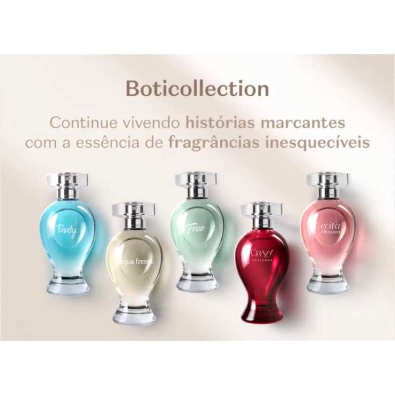 O Boticário Boticollection Desodorante Colônia 100ml (Anni, Thaty, Acqua Fresca, Cecita, Free, Crazy Feelings, Felicitá)