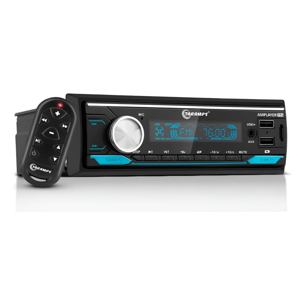 Radio Automotivo Bluetooth Taramps Amplayer 400W RMS G2 Som E Luz em Oferta na Shopee