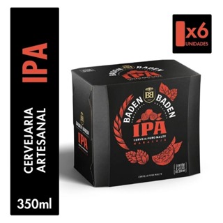 Cerveja Baden Baden IPA Lata 350ml Pack 6 Un – Cerveja Artesanal Puro Malte em Oferta na Shopee