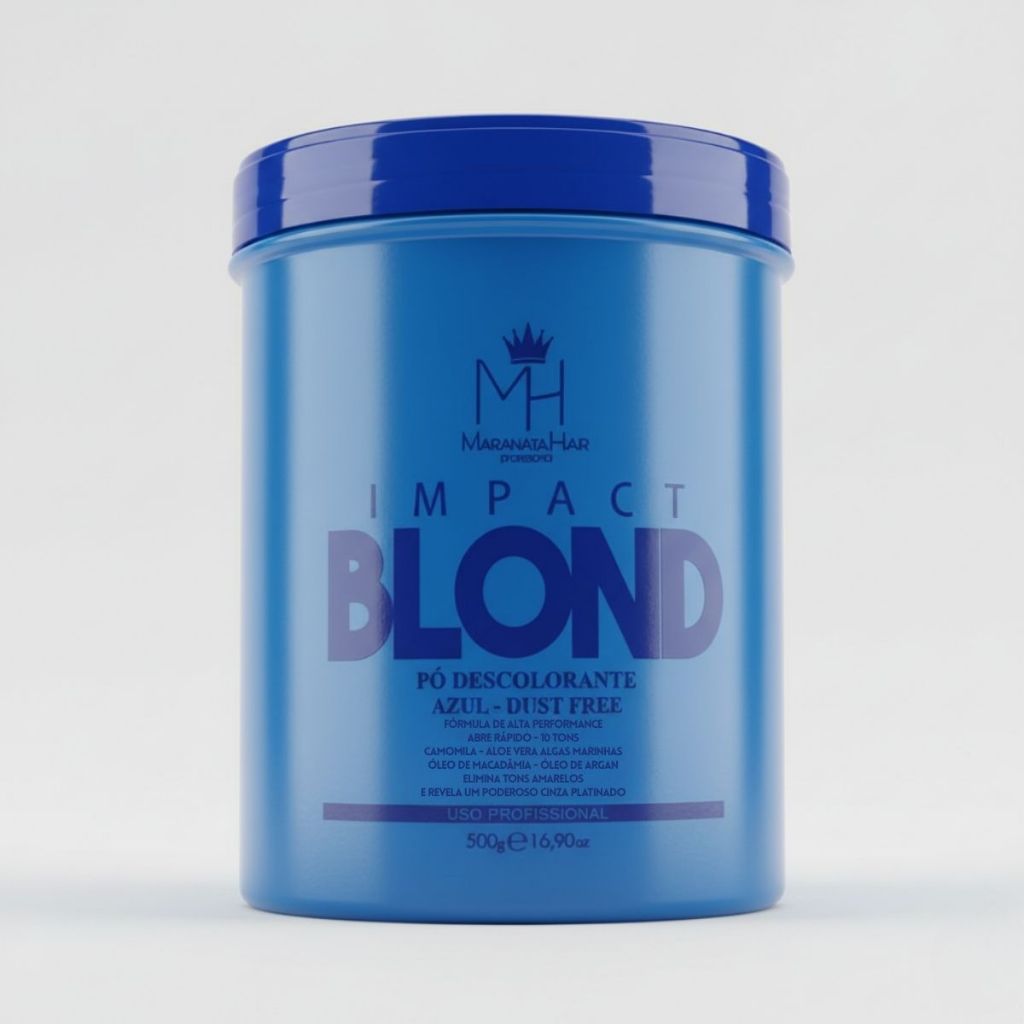 Pó Descolorante Azul Blue Ultra Rápido Platinum Blond Profissional Dust Free 500g