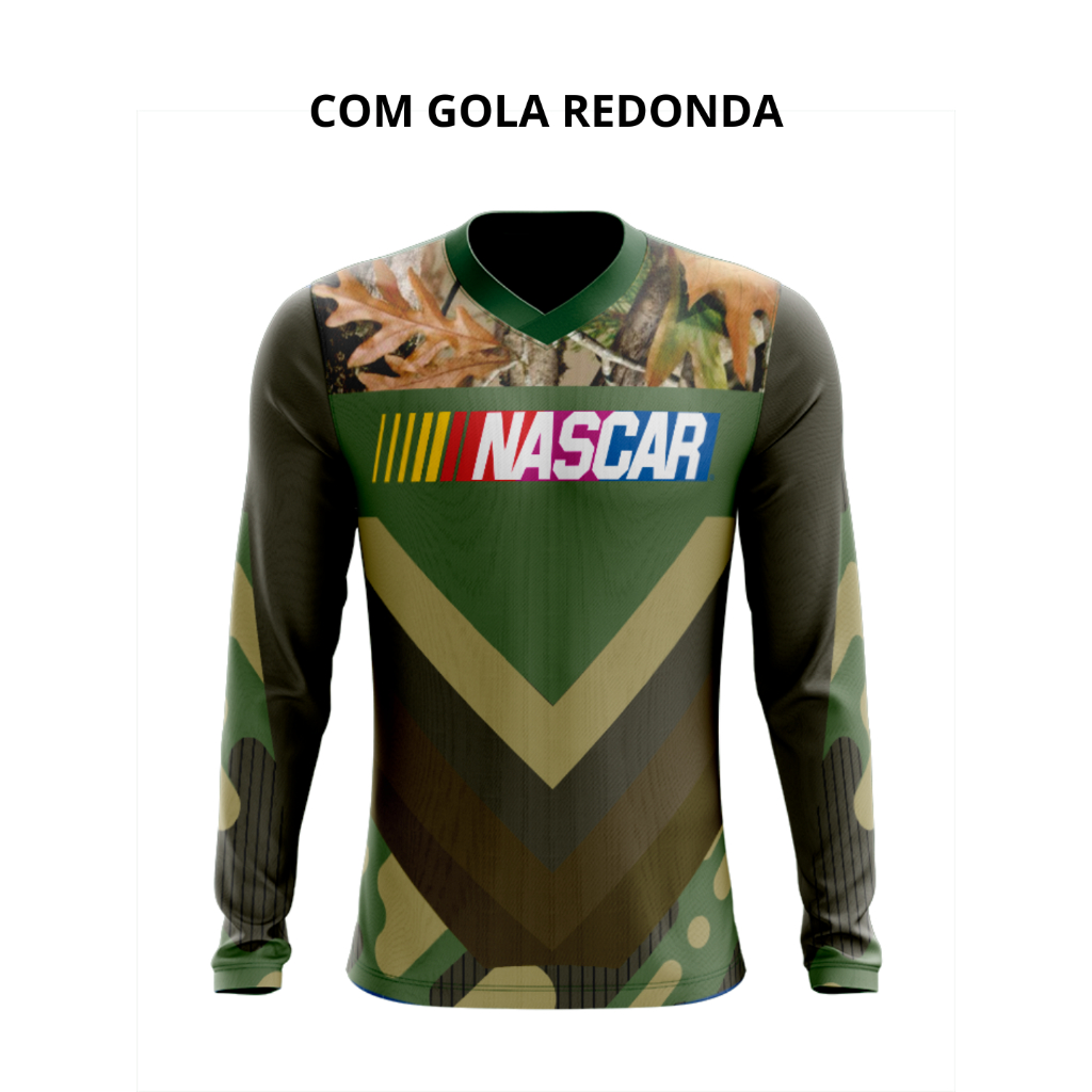 Camiseta Camuflada 24 Dry Fit Manga Longa Proteção UV50+ - Pesca, Motocross, Paintball, Tática, Trilha, Motociclista