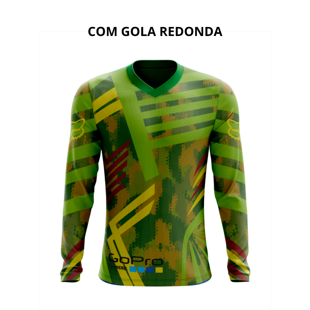 Camiseta Camuflada 25 Dry Fit Manga Longa Proteção UV50+ - Pesca, Motocross, Paintball, Tática, Trilha, Motociclista