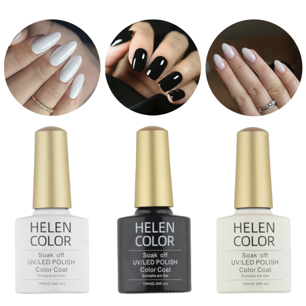 Helen Color Kit Esmalte Francesinha 30ml em Gel Uv Led Manicure em Oferta na Shopee
