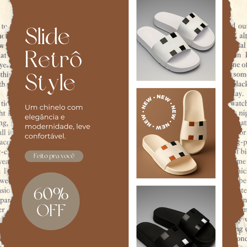 Chinelo slide masculino lançamento casual versátil leve confortável macio resistente