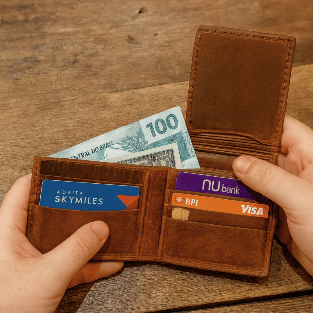 Carteira Masculina Couro Legítimo Porta Documento Rg Cnh