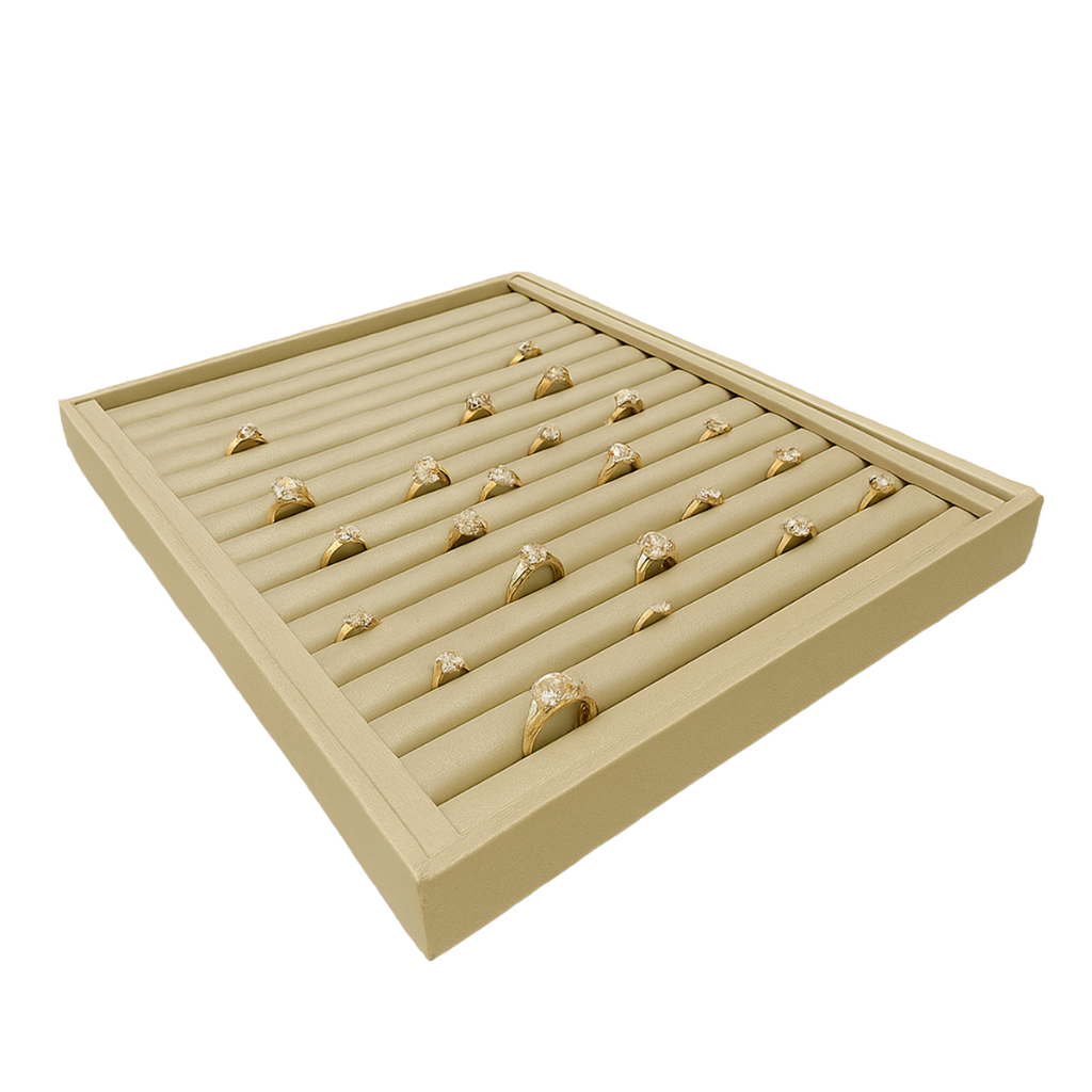 Bandeja Organizador Expositor de Anéis Joias Braceletes Bijuterias Grande Rolete em Oferta na Shopee