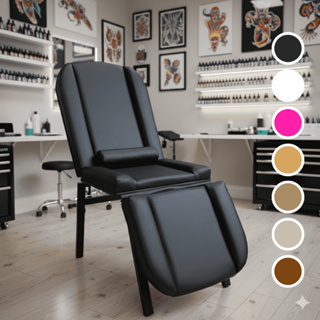 Maca 3 Posições Reclinável Tattoo Estética Massagem BodyPiercing Blue Hell Compact One + Brinde em Oferta na Shopee