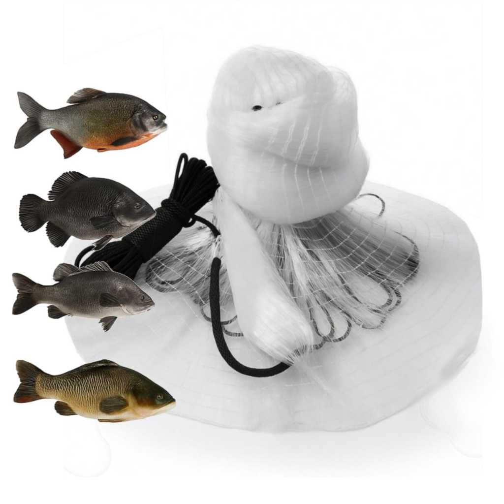 Tarrafa Nylon Traíra Tucunaré Malha 6 x 12 Metros 2m de Altura Fio 40 ‹ Faustino Pesca ›