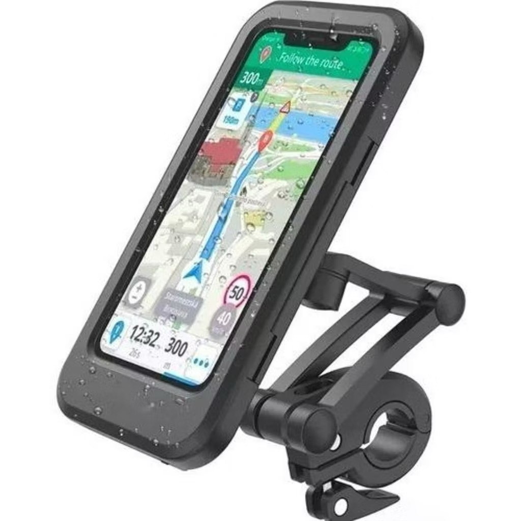 Suporte Moto E Bike 6.7Polegada Á Prova Dágua Articulado 360° Com Travas