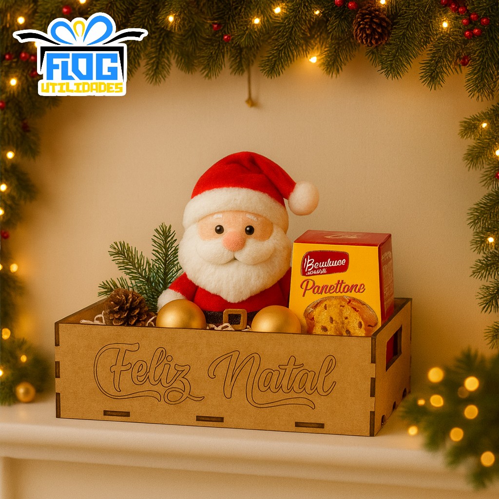 Kit Bandejas Feliz Natal - Enfeites De Natal / Decoração de Natal - Decoração De Festa