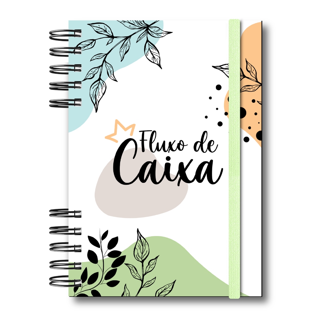 Caderneta Fluxo de Caixa Empresarial – Livro Caixa – Controle Financeiro Semestral – 202 Páginas