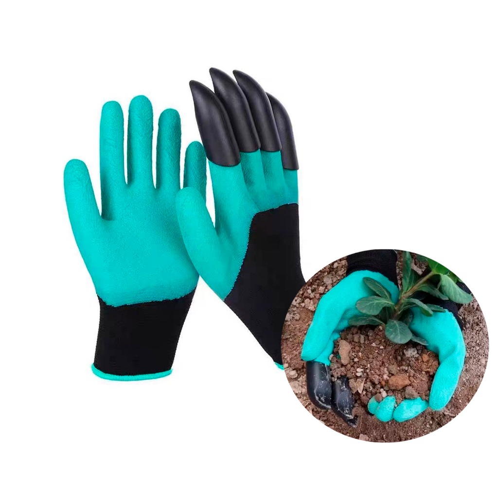 Luva Jardinagem Garras Escavadora Plantar Escavação De Plantação Jardim Borracha em Oferta na Shopee