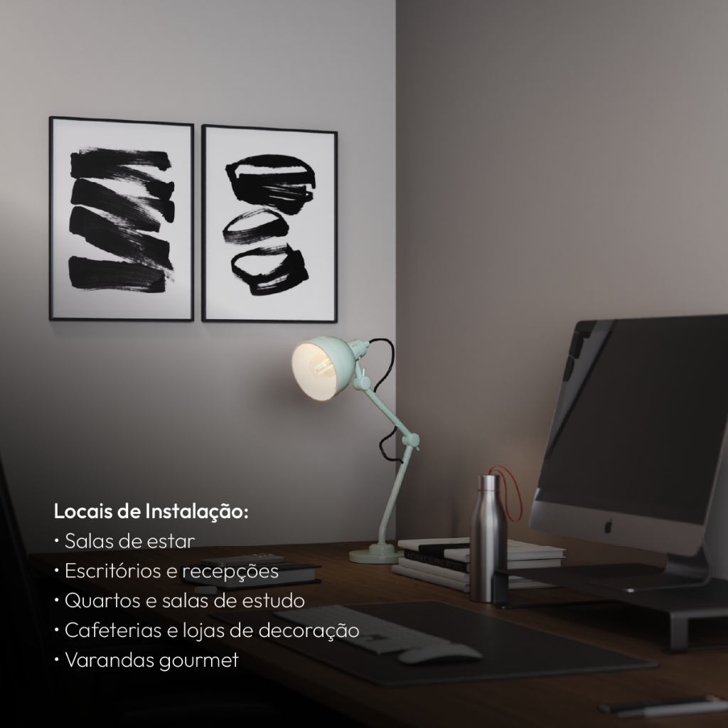 Luminária de Mesa Lumix Modelo Pixar 25W E27 Abajur Articulado Bivolt — foto 8