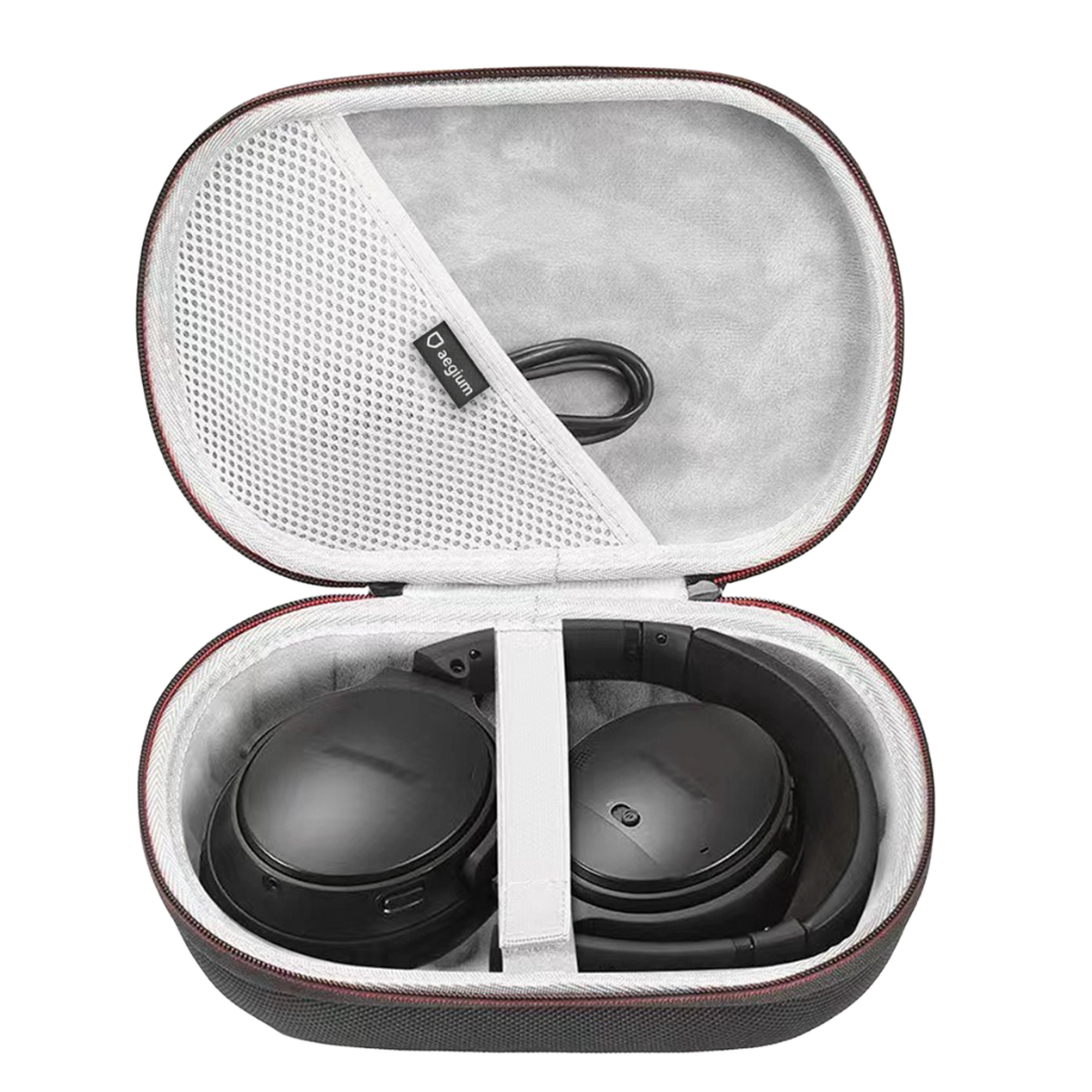 Case Estojo Aegium Para Fone De Ouvido Qc2 Qc15 Qc25 Qc35 Qc45 Anker Soundcore Life Q10 Q20 Q30 Q35 em Oferta na Shopee