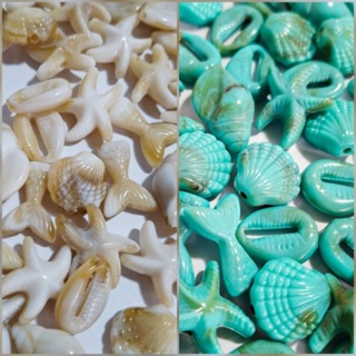Entremeio Aplique em ABS Mix Fundo do Mar - Búzios, Conchas, Calda de Sereia em Oferta na Shopee